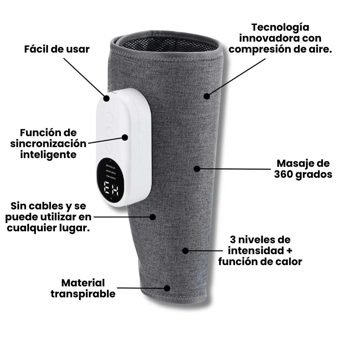 MASAJEADOR DE PIERNAS CON TEMPERATURA
