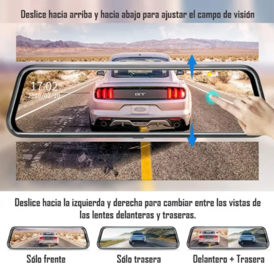 ESPEJO RETROVISOR DE CARRO TÁCTIL