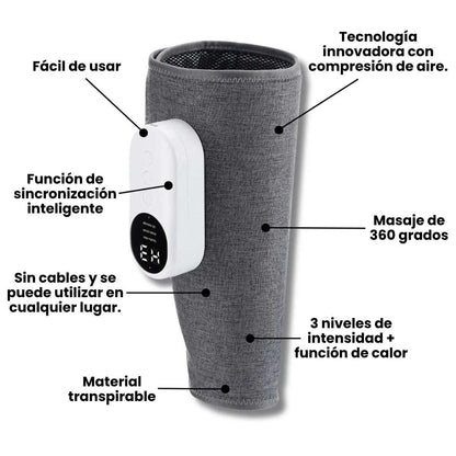 MASAJEADOR DE PIERNAS CON TEMPERATURA